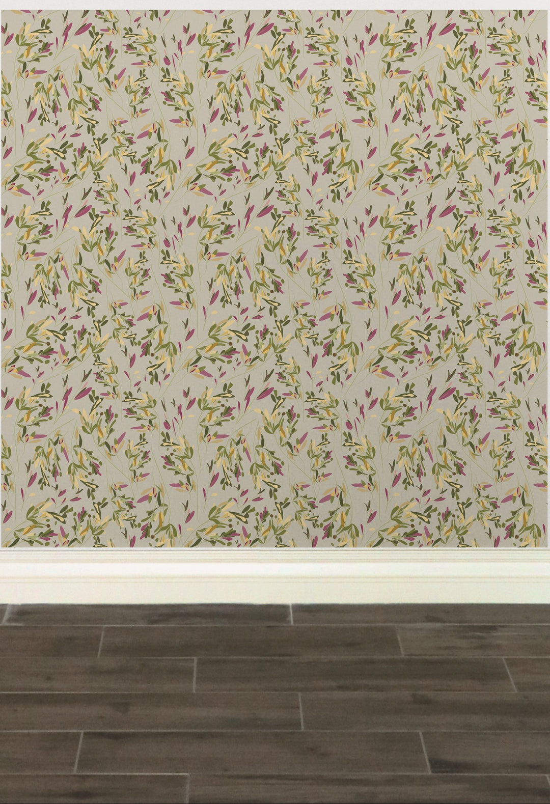 Eucalyptus Drift in Goldenrod Peel & Stick Wallpaper