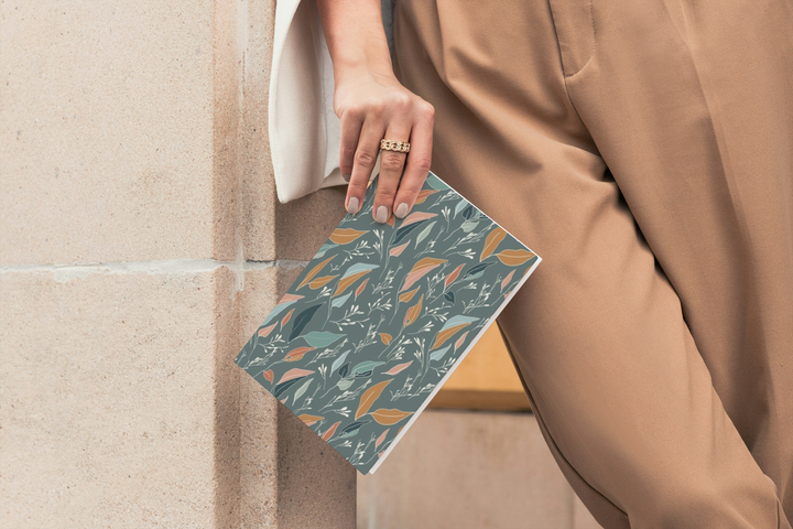 Serenity Flow Leaves Sage Green Journal