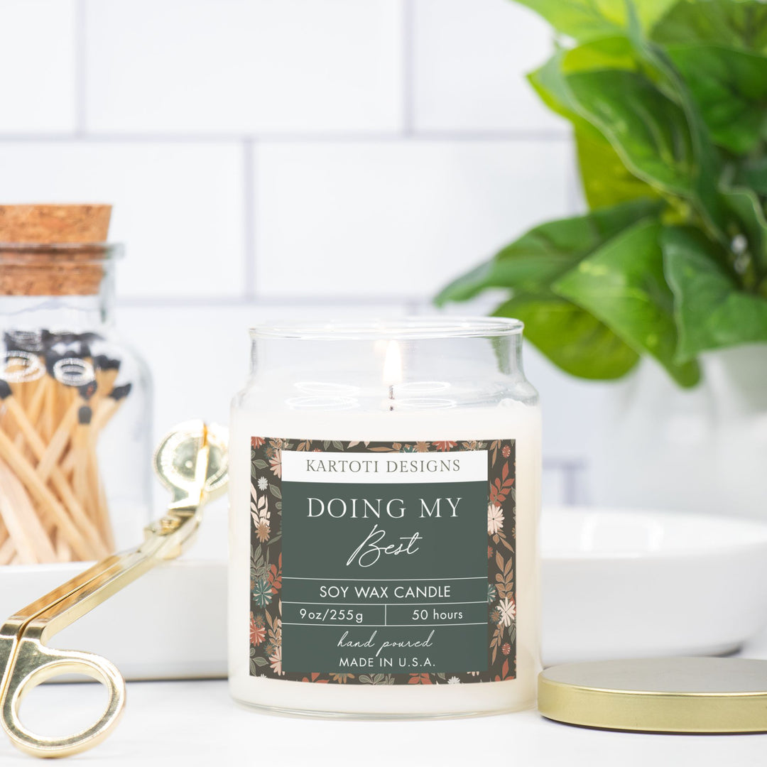 Doing My Best Candle Apothecary Jar 9oz