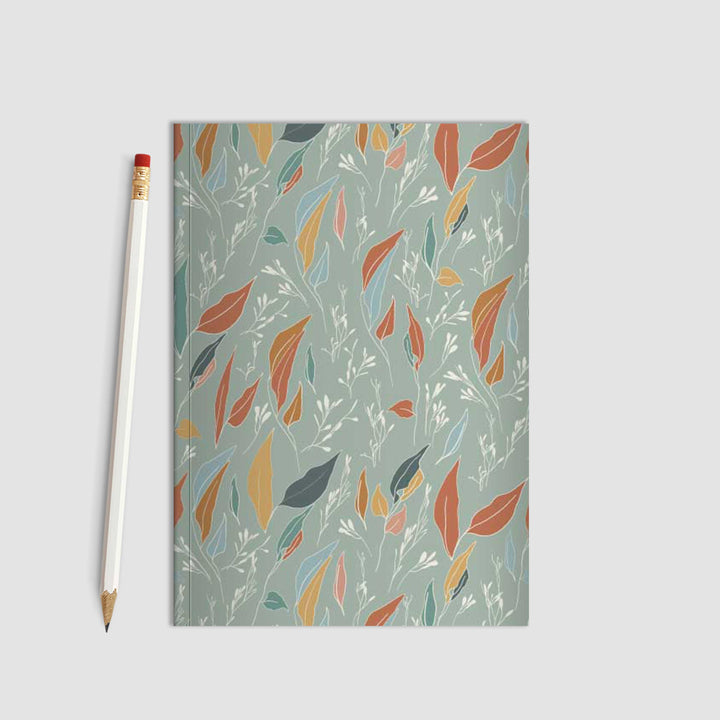 Serenity Flow Leaves Seafoam Green Journal