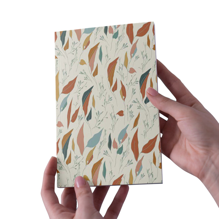 Serenity Flow Terracotta Leaves Journal