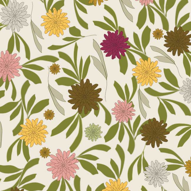 Dancing Marigolds Peel and Stick Wallpaper