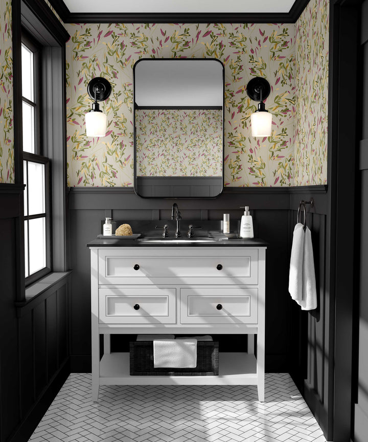 Eucalyptus Drift in Goldenrod Peel & Stick Wallpaper
