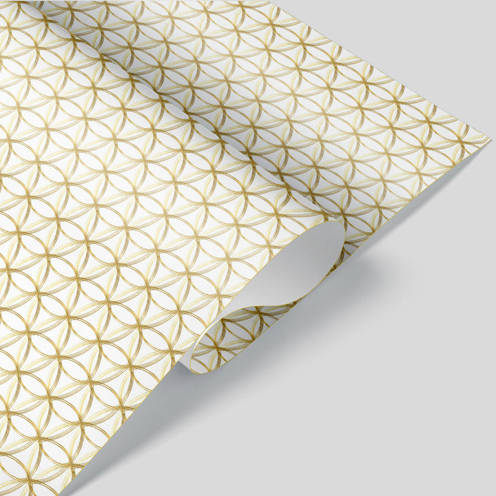 Golden Rings Wrapping Paper