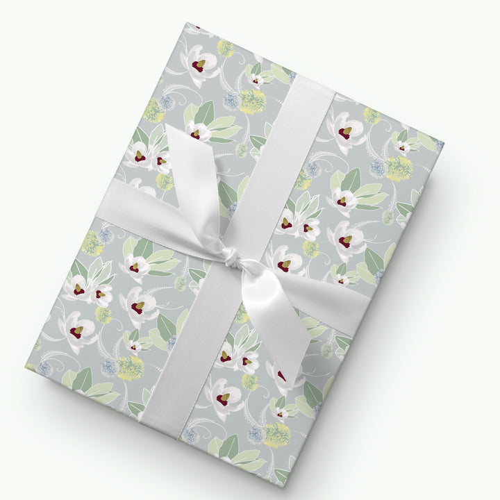 Amelia White Floral Wrapping Paper - Clearance Item