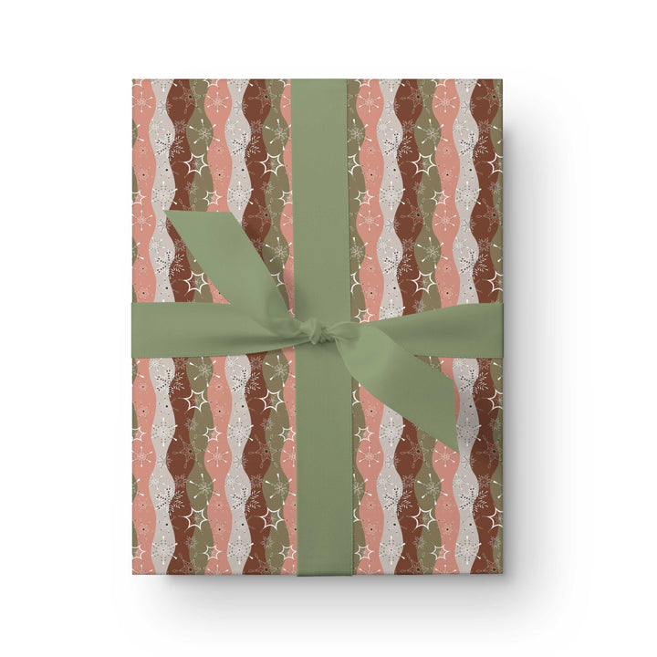 Boho Snowflake Wave Wrapping Paper