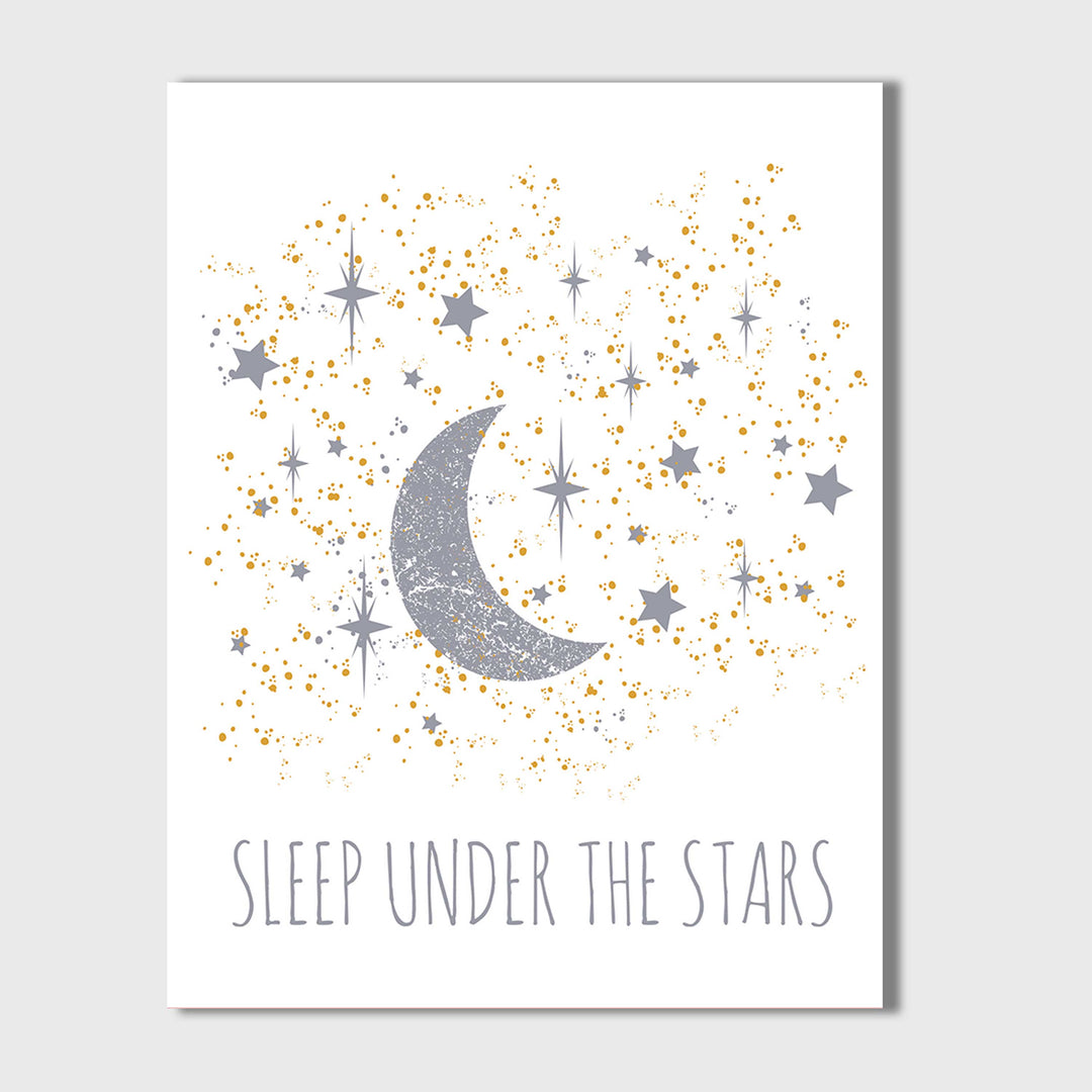 Sleep Under the Stars Wall Art for Nursery, Kids Room or Playroom. Digital Download