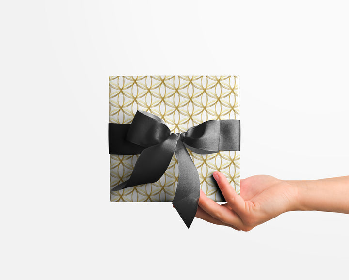 Golden Rings Wrapping Paper