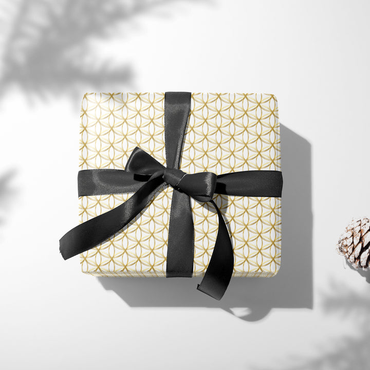 Golden Rings Wrapping Paper