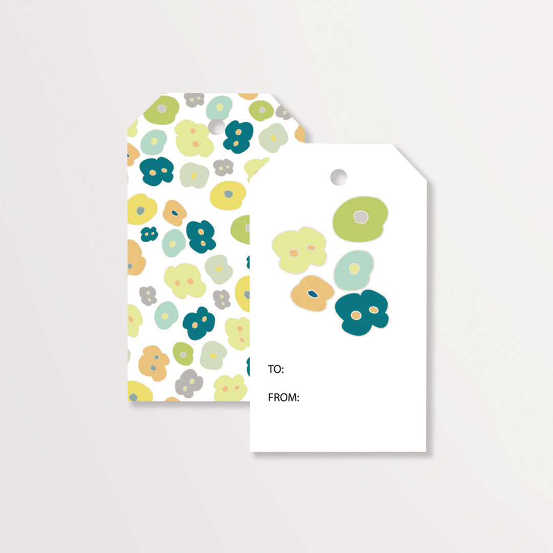 Paradise Petals in Yellow & Green Gift Tags