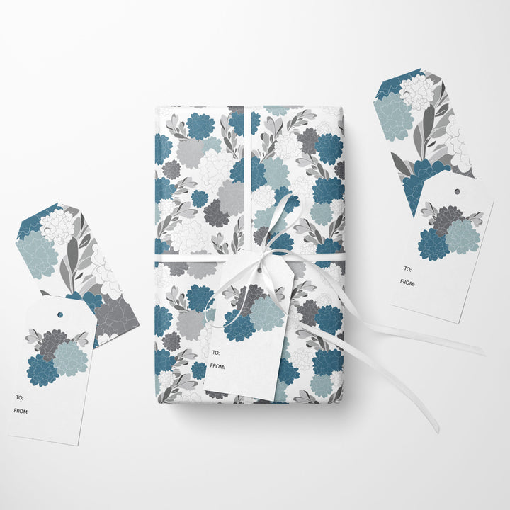 Royal Mum Wrapping Paper & Gift Tag Bundle Set