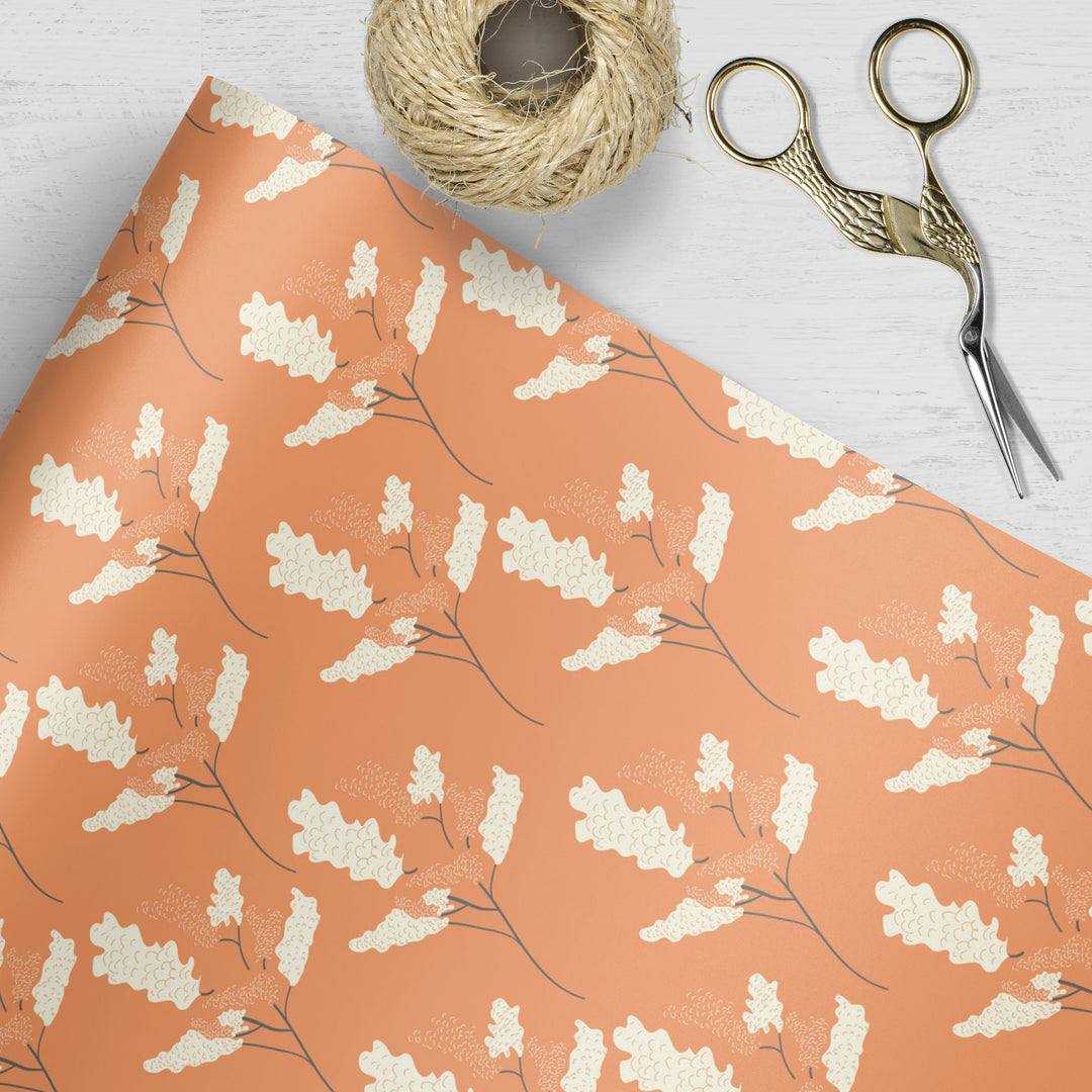 Wicker Park 4 Orange Wrapping Paper - Clearance Item