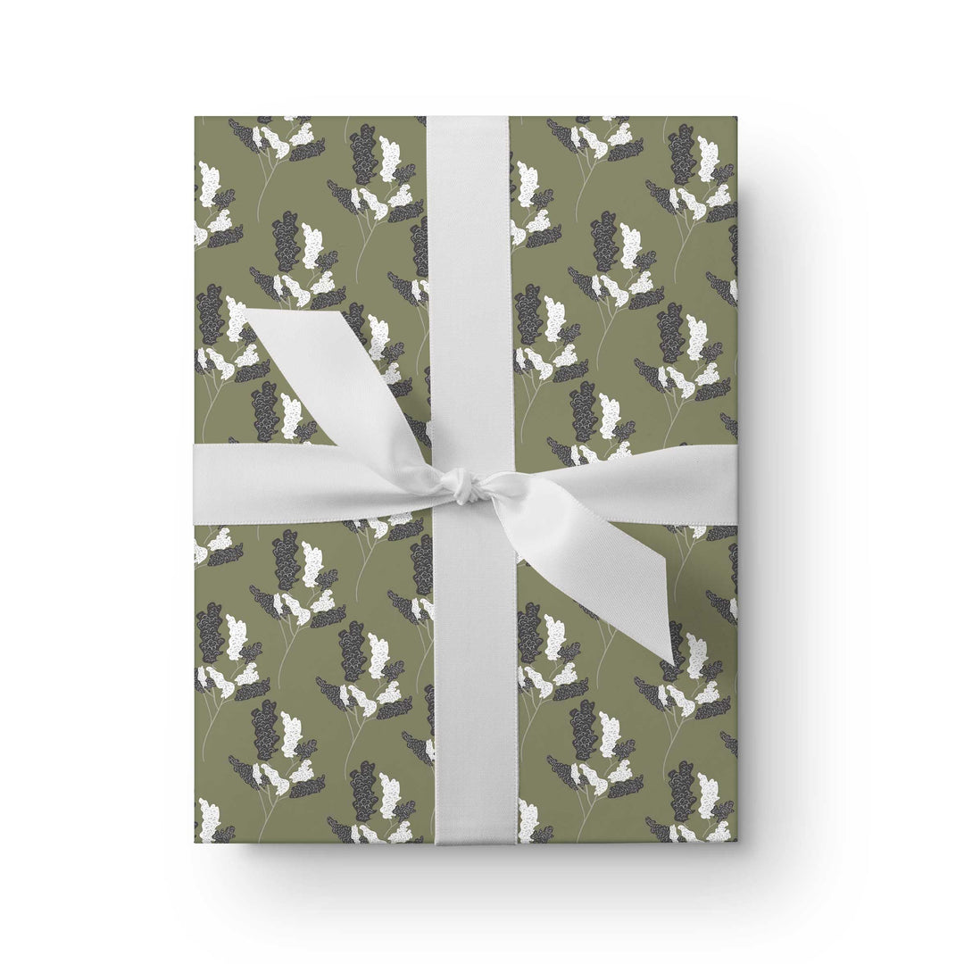Wicker Park 1 Olive Green Wrapping Paper - Clearance Item