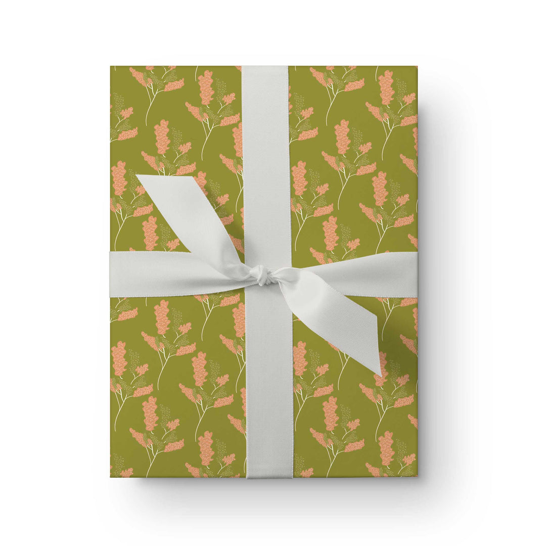 Wicker Park 3 Green  Wrapping Paper - Clearance Item