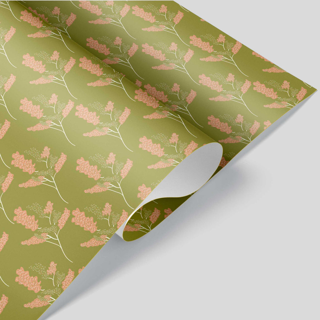 Wicker Park 3 Green  Wrapping Paper - Clearance Item