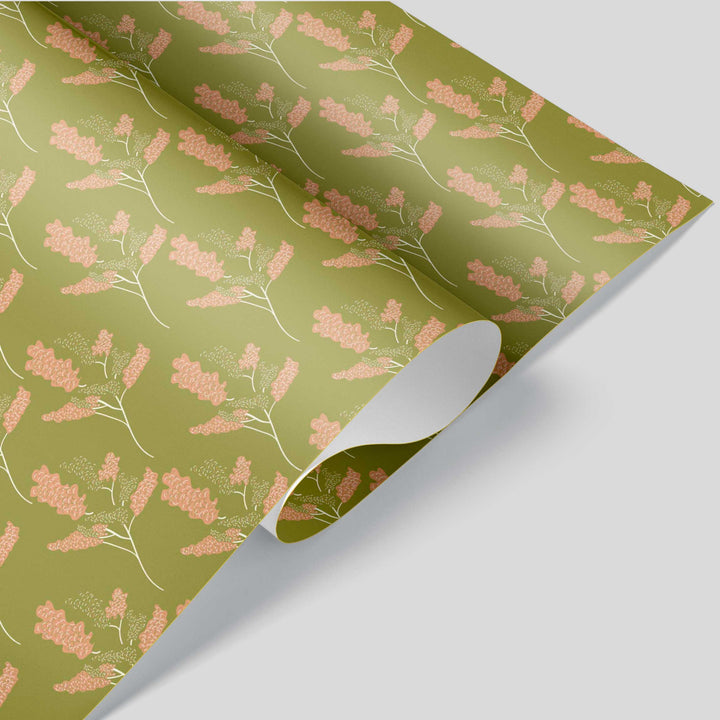 Wicker Park 3 Green  Wrapping Paper - Clearance Item