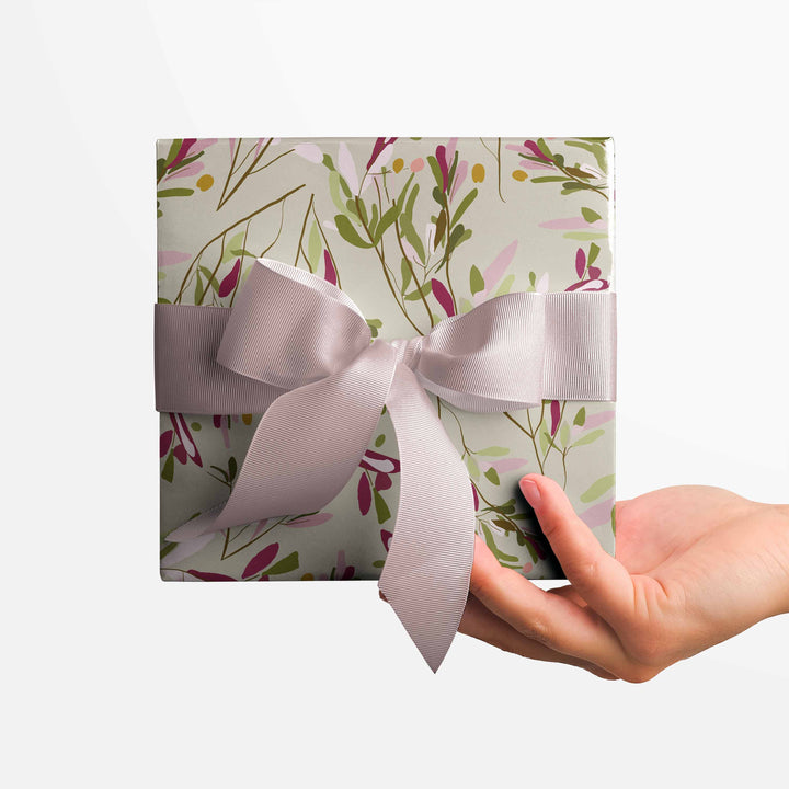 Eucalyptus Drift Winterberry Wrapping Paper