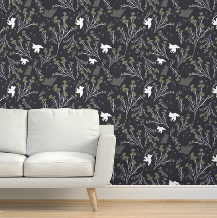Filler Park Design 08 Black and Green Wallpaper