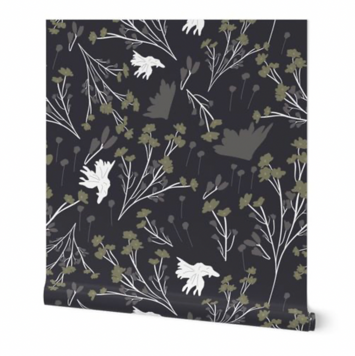 Filler Park Design 08 Black and Green Wallpaper