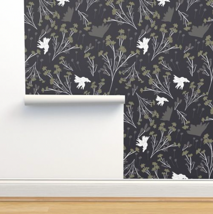 Filler Park Design 08 Black and Green Wallpaper
