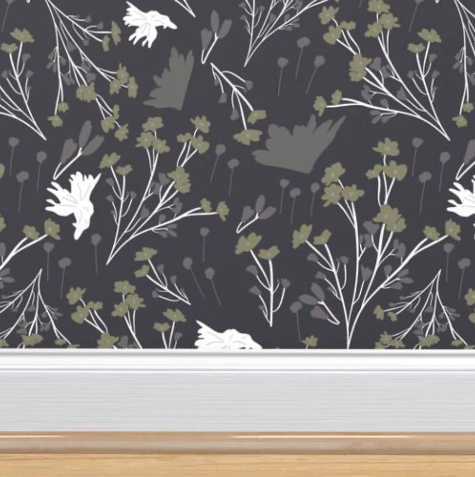 Filler Park Design 08 Black and Green Wallpaper
