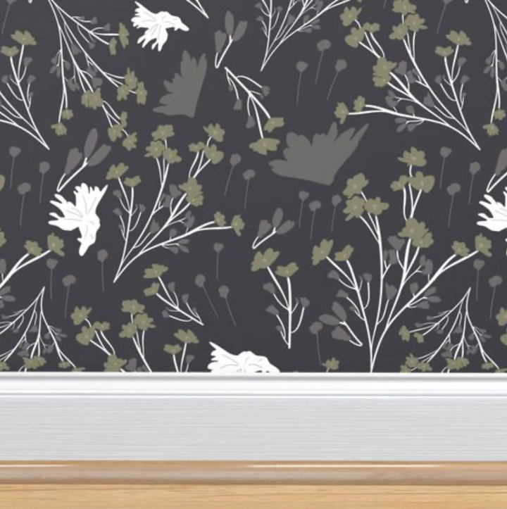 Filler Park Design 08 Black and Green Wallpaper