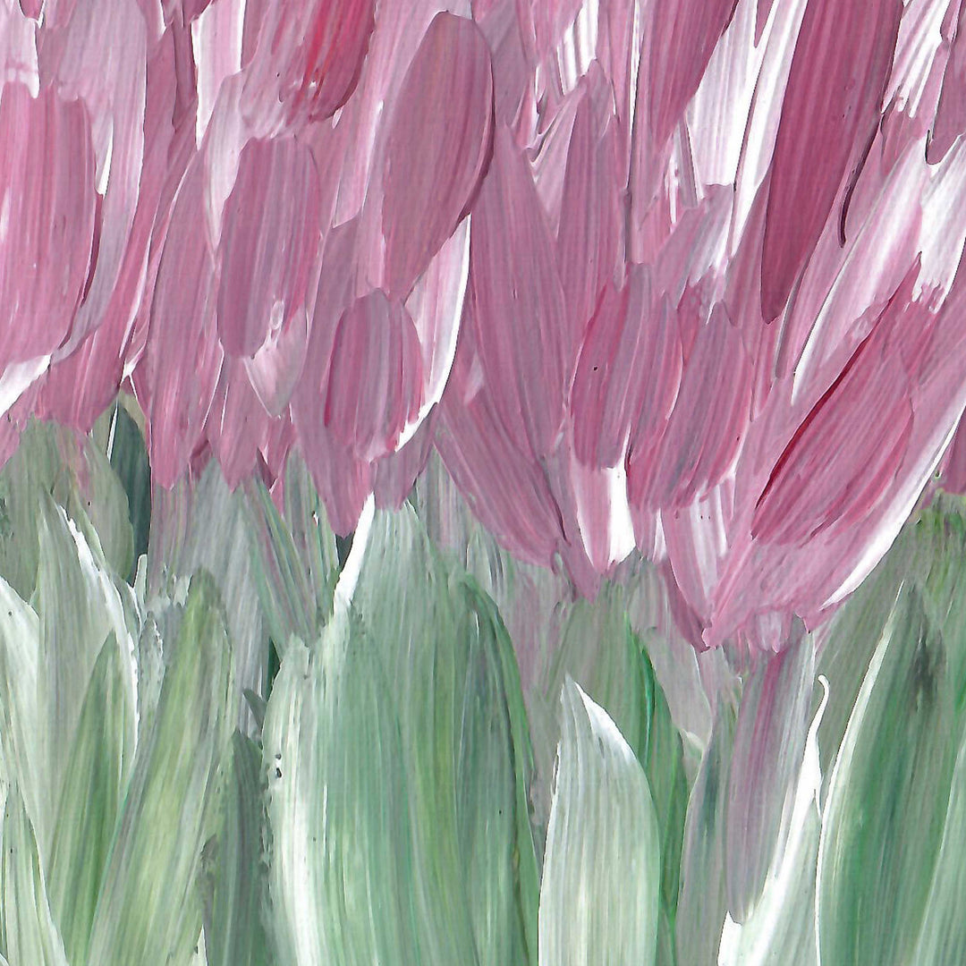 Pink Wildflower Field - Floral Wall Art Print and Canvas