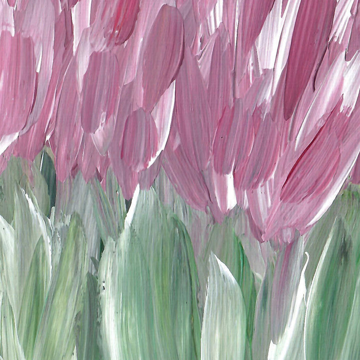 Pink Wildflower Field - Floral Wall Art Print and Canvas