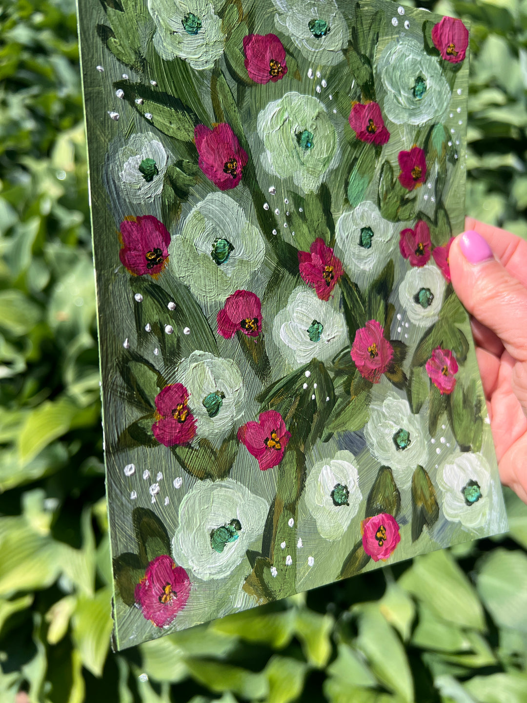 Sage Meadow Floral 6"x8" On Paper