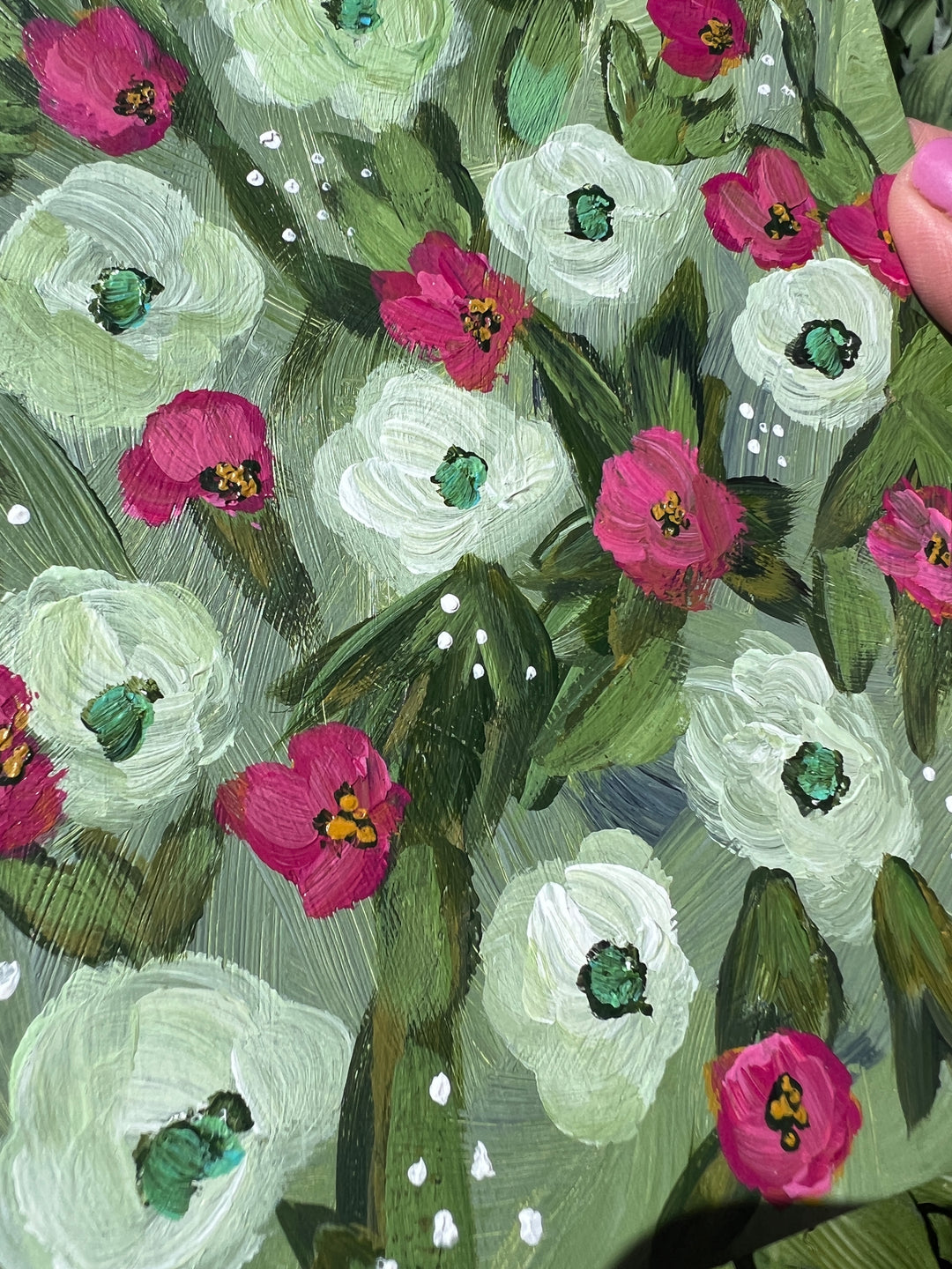 Sage Meadow Floral 6"x8" On Paper