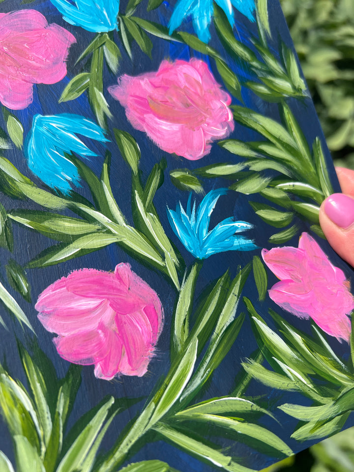 Midnight Meadow Waltz #2 6x8 On Paper