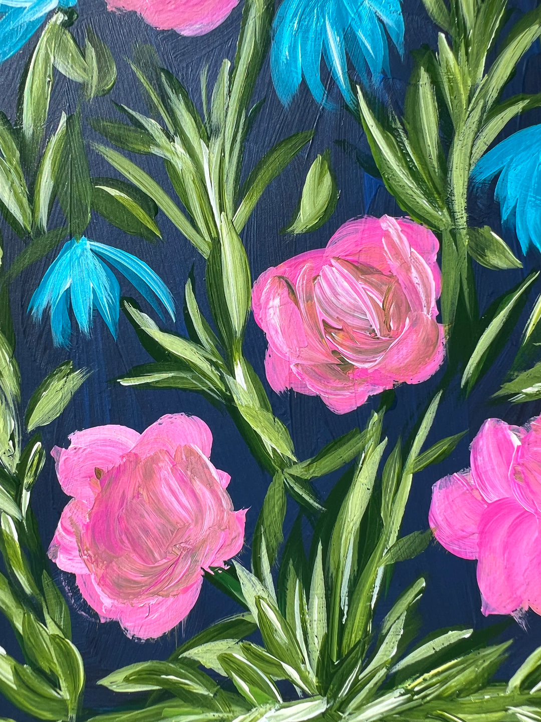 Midnight Meadow Waltz #3 6x8 On Paper