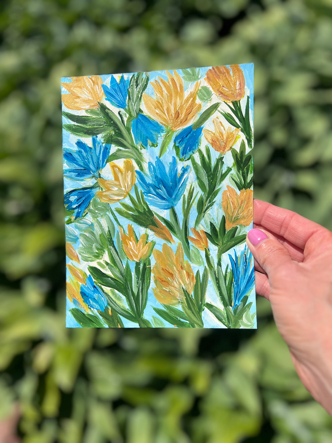 Summer Meadow Dance 6x8 On Paper