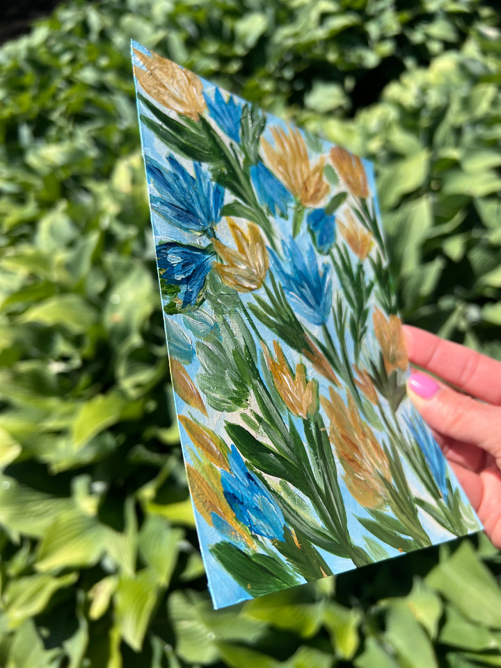 Summer Meadow Dance 6x8 On Paper