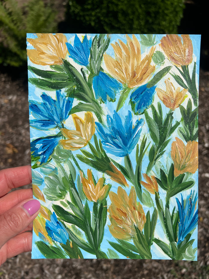 Summer Meadow Dance 6x8 On Paper