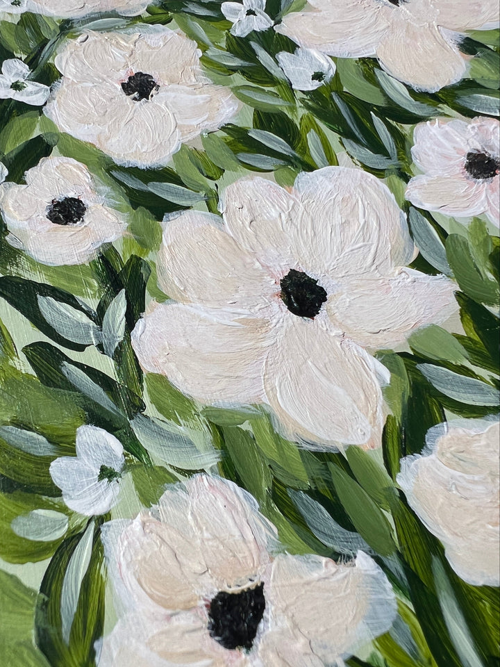 Ivory Meadow Floral 6x8 On Paper