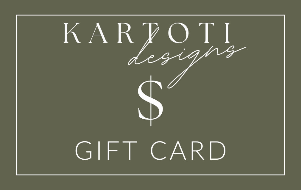 Kartoti Designs Gift Card: Select From $10 to $100