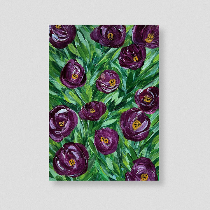 Velvet Garden - Floral Wall Art Print and Canvas