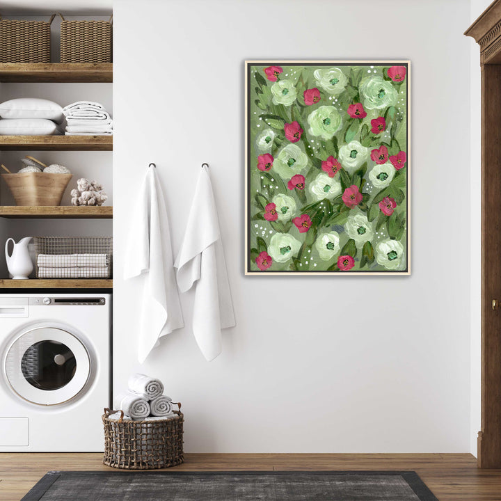 Sage Meadow - Floral Wall Art Print and Canvas