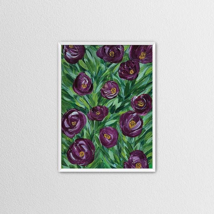 Velvet Garden - Floral Wall Art Print and Canvas