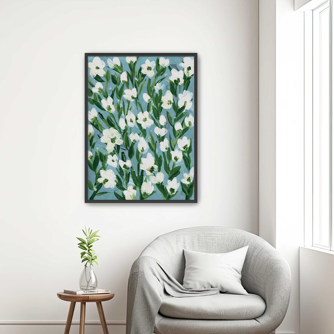 Cotton Meadow Floral - Wall Art Print and Canvas