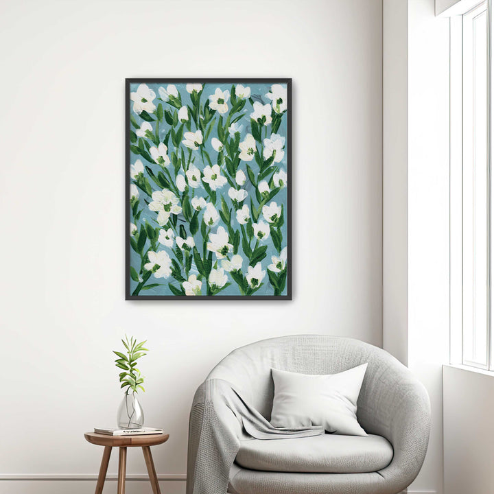 Cotton Meadow Floral - Wall Art Print and Canvas