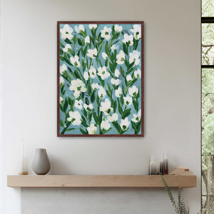 Cotton Meadow Floral - Wall Art Print and Canvas