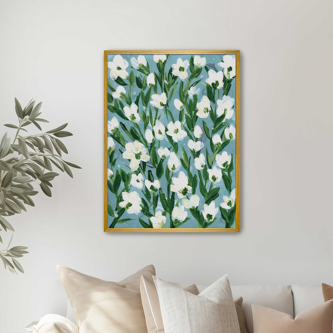 Cotton Meadow Floral - Wall Art Print and Canvas