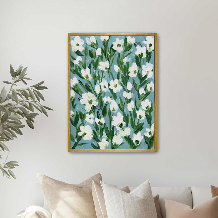 Cotton Meadow Floral - Wall Art Print and Canvas