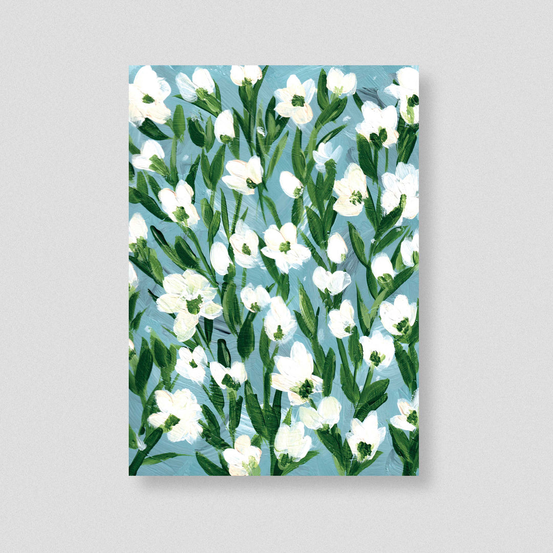 Cotton Meadow Floral - Wall Art Print and Canvas