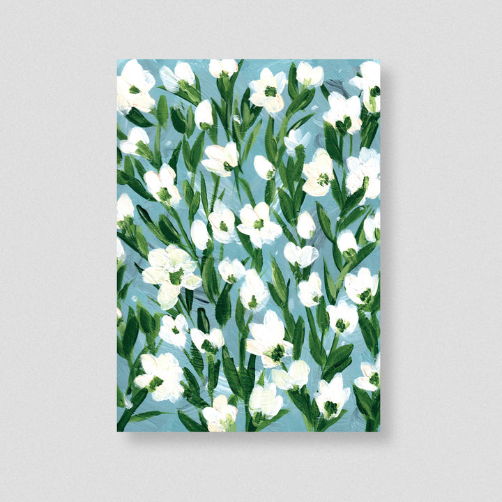 Cotton Meadow Floral - Wall Art Print and Canvas