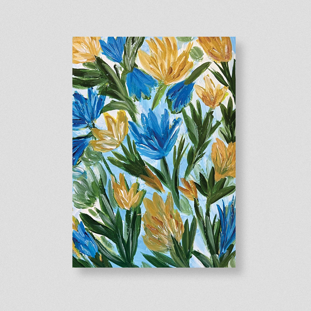 Summer Meadow Dance - Floral Wall Art Print and Canvas