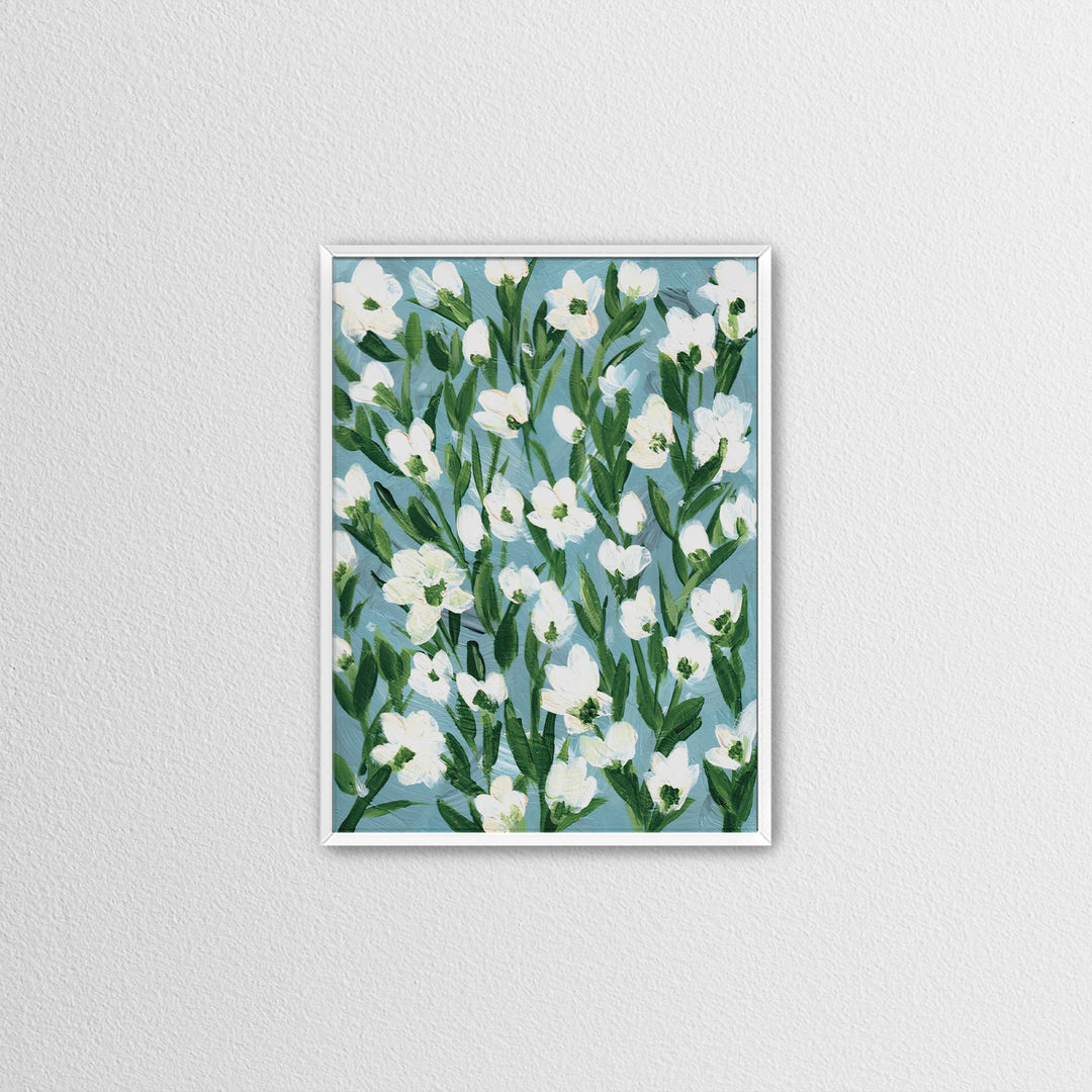 Cotton Meadow Floral - Wall Art Print and Canvas