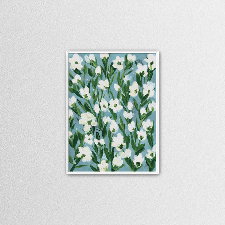 Cotton Meadow Floral - Wall Art Print and Canvas